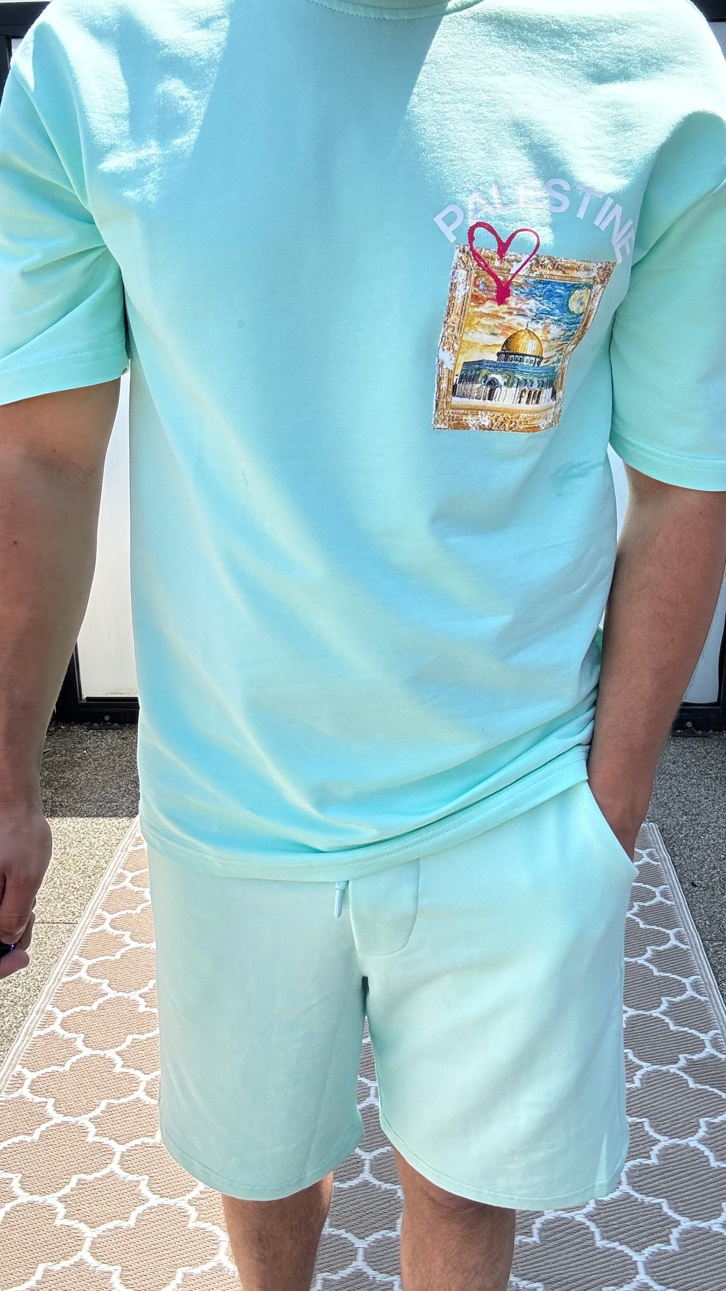 Ensemble t-shirt 🇵🇸 - Short Mint