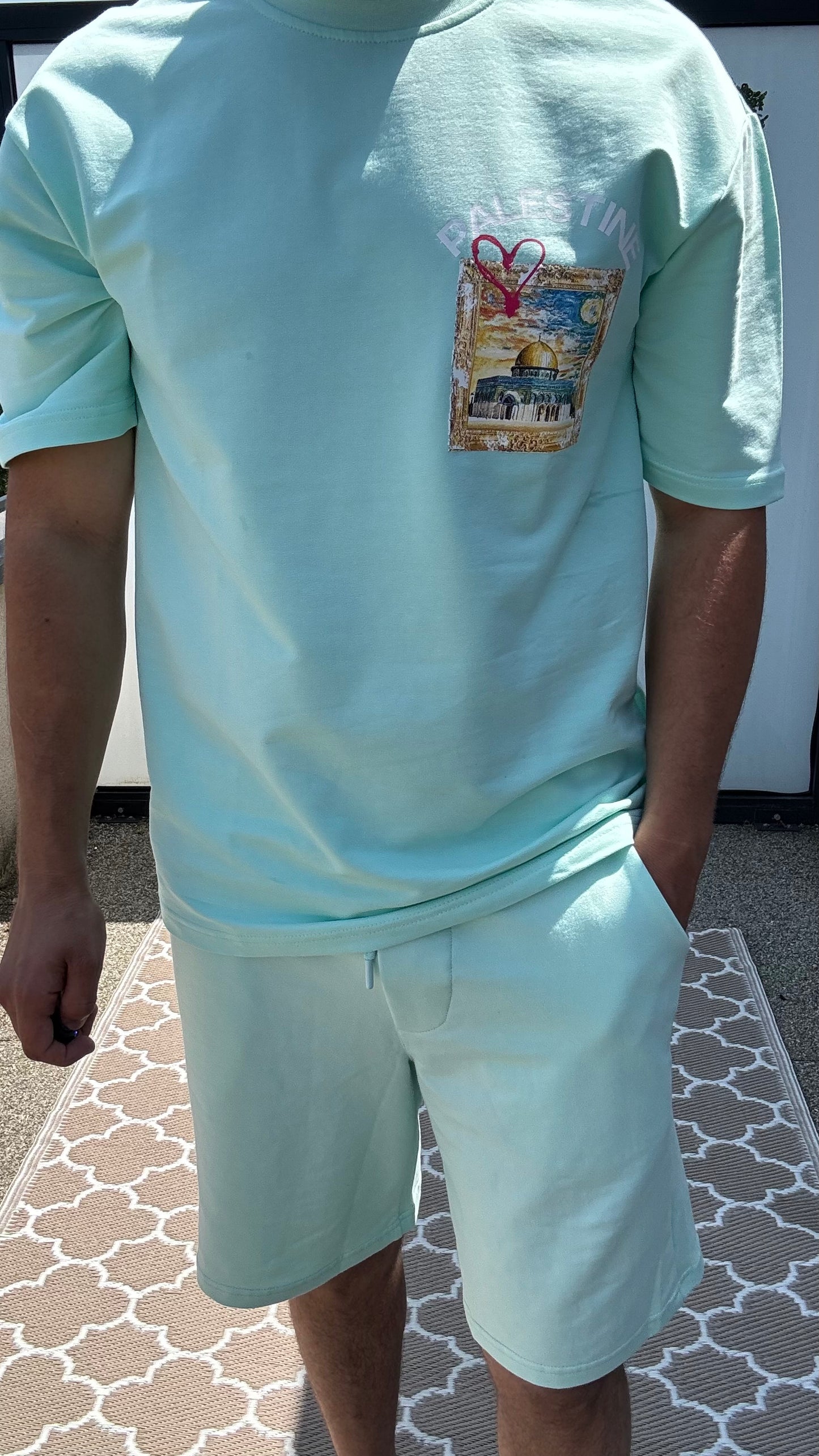 Ensemble t-shirt 🇵🇸 - Short Mint